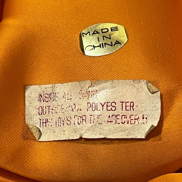 Vintage Q-Tee Clown Sand Doll with Orange Outfit White Soft Hair Hand Painted - Picture 5 of 10